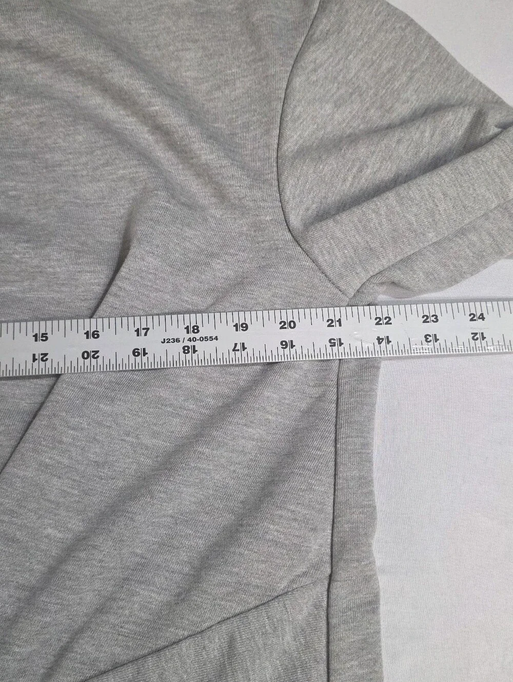 Lumiere Womens Size Large Gray Twist-Knot Front Long Sleeve Top